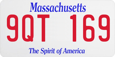 MA license plate 9QT169