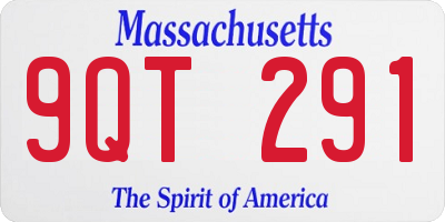 MA license plate 9QT291
