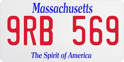 MA license plate 9RB569