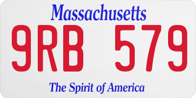 MA license plate 9RB579