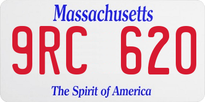 MA license plate 9RC620