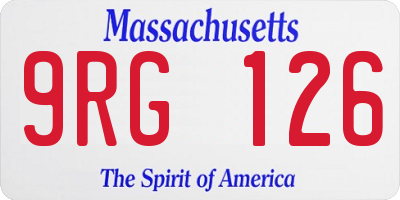 MA license plate 9RG126