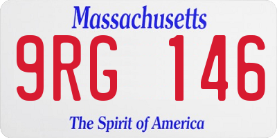 MA license plate 9RG146