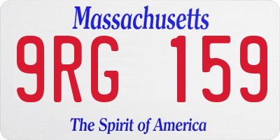 MA license plate 9RG159