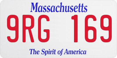 MA license plate 9RG169