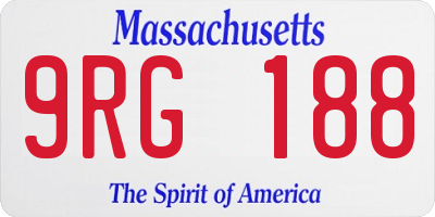 MA license plate 9RG188