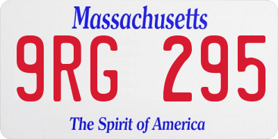 MA license plate 9RG295