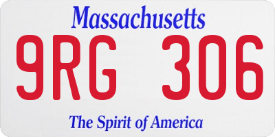 MA license plate 9RG306