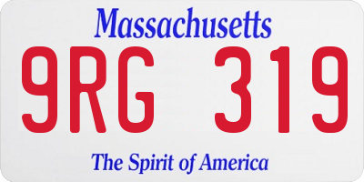 MA license plate 9RG319