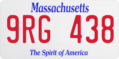 MA license plate 9RG438