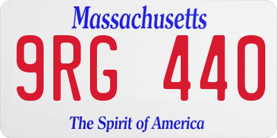 MA license plate 9RG440