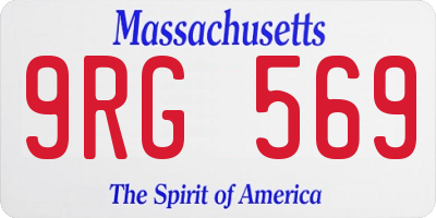 MA license plate 9RG569