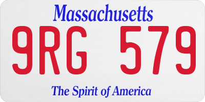 MA license plate 9RG579