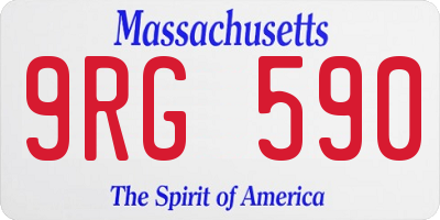 MA license plate 9RG590