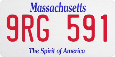 MA license plate 9RG591