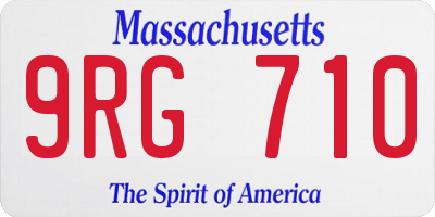 MA license plate 9RG710