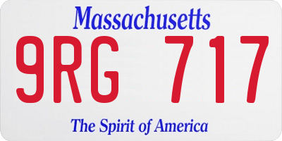 MA license plate 9RG717