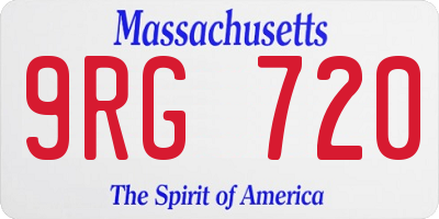 MA license plate 9RG720