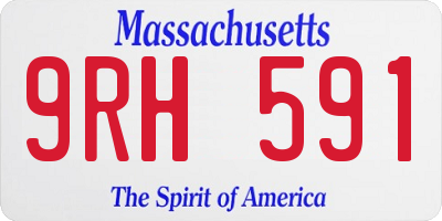 MA license plate 9RH591