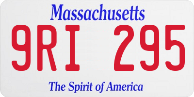 MA license plate 9RI295