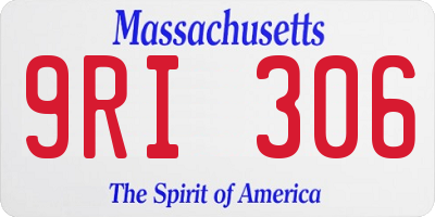 MA license plate 9RI306
