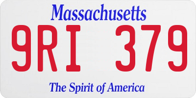 MA license plate 9RI379