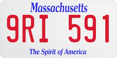 MA license plate 9RI591