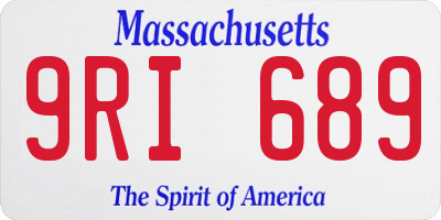 MA license plate 9RI689