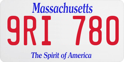 MA license plate 9RI780