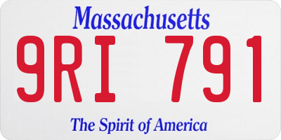 MA license plate 9RI791