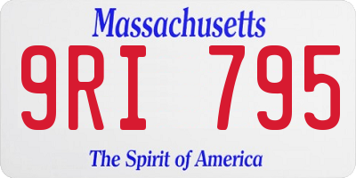 MA license plate 9RI795