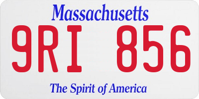 MA license plate 9RI856