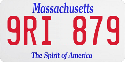MA license plate 9RI879