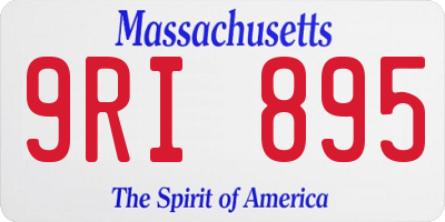 MA license plate 9RI895