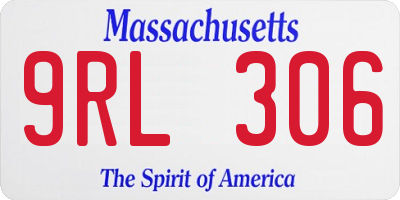 MA license plate 9RL306