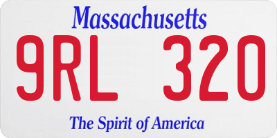 MA license plate 9RL320