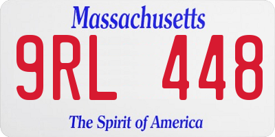 MA license plate 9RL448