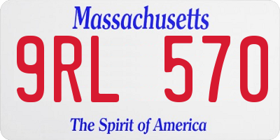 MA license plate 9RL570