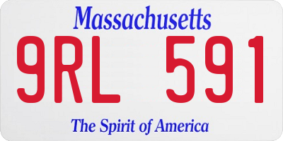 MA license plate 9RL591