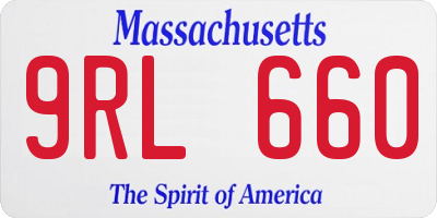 MA license plate 9RL660