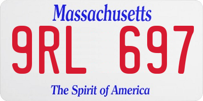 MA license plate 9RL697