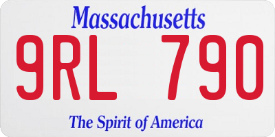 MA license plate 9RL790