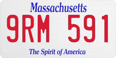 MA license plate 9RM591