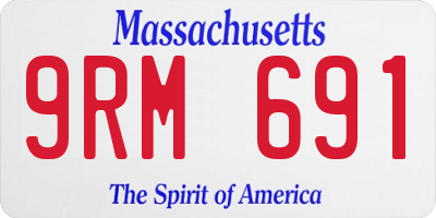 MA license plate 9RM691