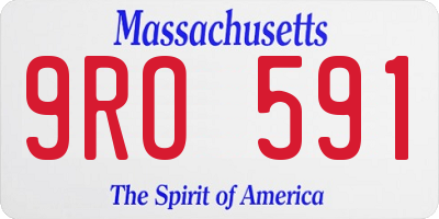 MA license plate 9RO591