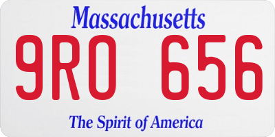 MA license plate 9RO656