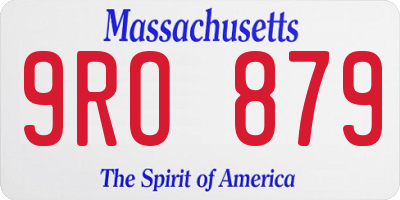 MA license plate 9RO879