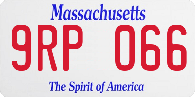 MA license plate 9RP066