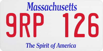 MA license plate 9RP126