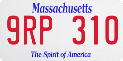 MA license plate 9RP310